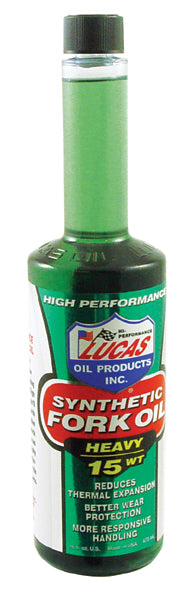 Fork Oil SAE 15 Weight Synthetic 16 Oz. Bottle Lucas #10773