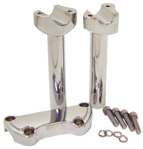 Handlebar Riser Kit 1 / 2-13 Thread W / Top Clamp Scalloped
