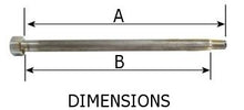 Load image into Gallery viewer, Wide Tire Frame Rear Axle Kit Uw 230 / 250 Tire Frm 15 11 / 16&quot; Lg Inc Chrome Plated Spc Axle Nut &amp; Adj