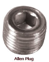 Allen Head Plug Chrome 1 / 8"Npt See Oem & N For Uses Replaces HD 45830-48 Mfg.31588