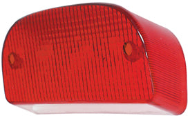 Tailight Lens Red Plastic Fits #11215 Custom Fatbob Taillight