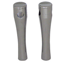 Load image into Gallery viewer, Smooth Top Handlebar Risers Chrome Plated Custom Use 8&quot; Rise 1 / 2-13 Thd Sculpted Forged Aluminum