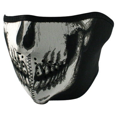 Neoprene 1 / 2 Face Mask Skull Face Zanheadgear Wnfm002H