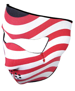 Neoprene Face Mask Usa Flag Stars And Stripes Zanheadgear Wnfm003