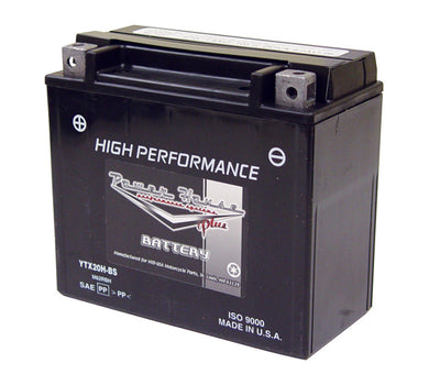 Maintenance Free Battery 18Amp Softail & Dyna 91 / Later Sportster 97 / 03 12V Replaces HD 65989-97 ..Ytx20L-Bs