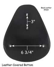 Load image into Gallery viewer, Thin Solo Seat Chocolate 12&quot; Long X 9-1 / 2&quot; Wide Leather Cover