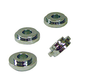 Hb Riser Solid Mt Adapter Kit Big Twin 73 / L*(Except Sprg) & Sportster 73 / 03 Replaces OE Rubber Bushings Chrome