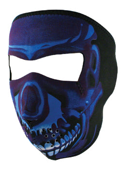 Neoprene Face Mask Blue Skull Zanheadgear Wnfm024