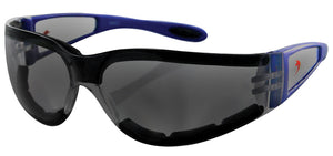 Shield Ii Sunglass Blue Frame Smoked Grey Lens Bobster Eyewear Esh211
