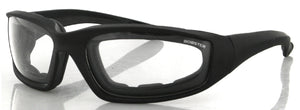 Foamerz 2 Sunglasses Black Frame Clear Anti-Fog Lenses Bobster Eyewear Es214C
