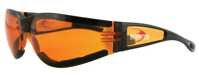 Shield Ii Sunglass Black Frame Amber Lens Bobster Eyewear Esh202