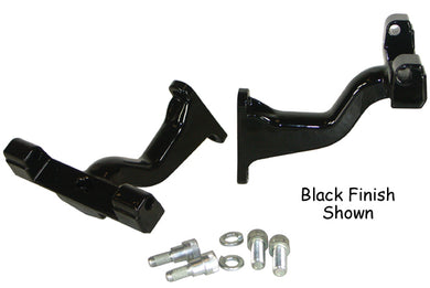 Passenger Footboard Mounts Black Touring Models 1993 / Later* Reduced Reach Style