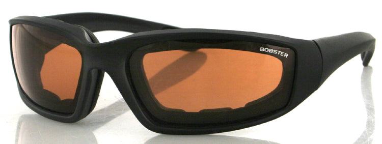 Foamerz 2 Sunglasses Black Frame Amber Anti-Fog Lenses Bobster Eyewear Es214A