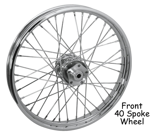 V-Factor 40 Spoke Wheel 21 X 2.15 Fxwg 80 / 83 Dd 5 / 16 Holes Chrome Hub & Rim