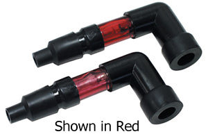 Spark Plug Covers Sparkies Blue Lens Fits All H-D Spark Plugs W / 90 Degree Boots