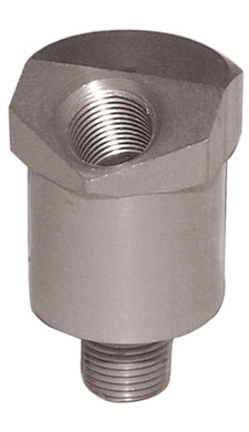 Oil Pressure Gauge Fitting Big Twin Evo 84 / L Use W / O Sending Unit Anodized Silver .2038