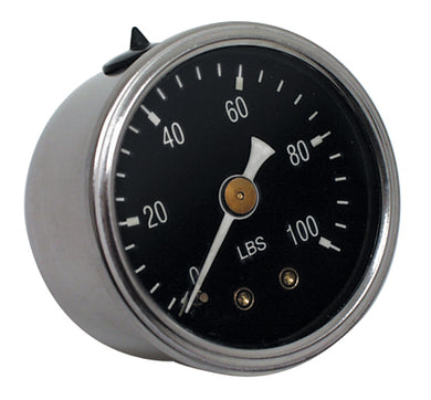 Oil Pressure Gauge Standard 100 Psi Oil Filled To Reduce Needle Bounce
