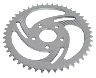 Sprocket Rear 3 Spoke Chrome Plated 48T Sportster 1986 / L W / Rear Chain Replaces HD 41470-86 Chrome