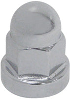 Jiffy Stand Leg Stop Nut Chrome Plated Big Twin 4 Spd 30 / L FLT 80 / 94 Softail 84 / 88 7 / 16-20 Acorn MFG# Mha-004