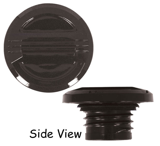 Three Line Gas Cap Black All Models 1982 / Later* Vented