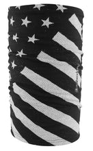 Load image into Gallery viewer, Motley Tube Fleece Lined Black / White Flag Microfleece Lining Zanheadgear Tf091