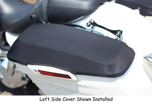 Saddle Bag Lid Covers Fits All Hard Bag HD 1993 / Later Stretch / Strap Install