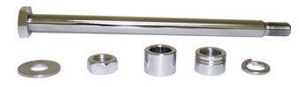 Axle Kit Rear W / Chrome Head Sportster 1979 / 1999 W / Chrome Plated Hardware