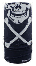 Load image into Gallery viewer, Motley Tube Fleece Lined Skull Xbones Microfleece Lining Zanheadgear Tf227