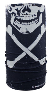 Motley Tube Fleece Lined Skull Xbones Microfleece Lining Zanheadgear Tf227