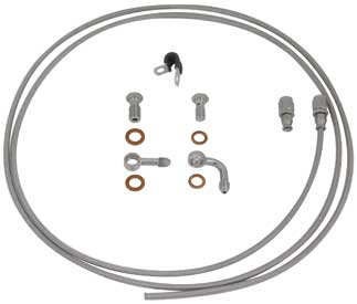 Fr Brake Hose Kit Bss 5'-2 Hose W / Installed Fitting & Ends & Hose Clamp M# HD0001-1F2