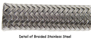 Braided Stainless Steel Brake Hose 25Ft -2 Uw / Goodridge -2 Fittings Cut To Length MFG#600-02-25