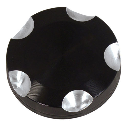 Gas Cap Deep Cut All Models 1982 / Later Set Of 2 Black
