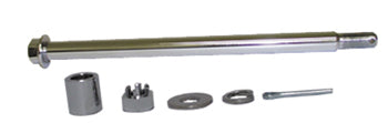 Axle Kit Rear W / Chrome Head Big Twin 4 Speed 80 / 86 W / Rear Belt W / Chrome Plated Hardware