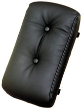 Load image into Gallery viewer, Sissy Bar Pad Regal 11&quot; High 6.5&quot;Wide Carpet Back Inc HDwr Black Naugahyde Mustang#79038