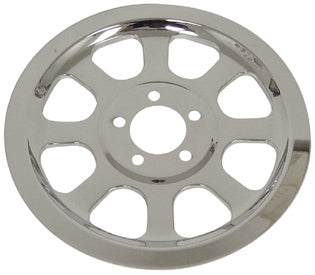 Rear Pulley Insert Slotted Chrome Plated Softail 00 / Later W / Mounting Hardware Uw 70T Pulley Replaces HD 91347-00