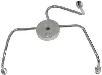 Dual Disc Fr Brake Tee Chrome Wide Glide Models Uw #3 Universal Brake Lines MFG#R4306C