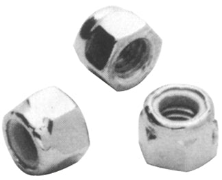Hex Nut W / Nylon Insert 1 / 4-20 1 / 4-20 Unc Thread Chromed Pk10 Colony Nl-508