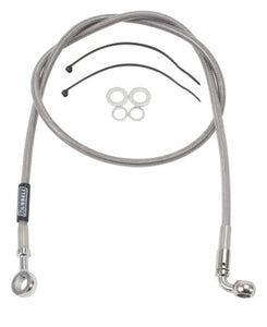 Brake Hose Assembly Pro-Swivel 52" Clear Coat Inc 90 Degree 7 / 16"Id Banjo & 90 Degree Ends R08980