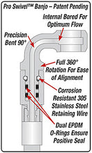 Load image into Gallery viewer, Brake Hose Assembly Pro-Swivel 52&quot; Clear Coat Inc 90 Degree 7 / 16&quot;Id Banjo &amp; 90 Degree Ends R08980