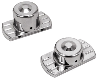 Axle Nut Cover Kit Rear Chrome Plated All Dyna Models 1991 / 1999 Chrome Plated Billet Aluminum