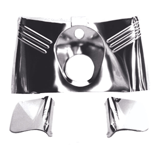 Fr Fork Covers Panel Set Chrome Plated Flst Flstn Flstf 86 / Later Replaces HD 67808-86 67816-86 67820-86