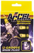 Spark Plugs Accel #2401 Big Twin 1948 / 1974-Cold Plug Replaces HD 32301-60..HD #3-4