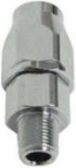 Oil Line Fitting Straight Chrome Plated Uw / Goodridge -6 Oil Hose 1 / 8 Npt W / 360 Degree Swivel