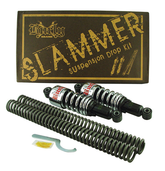 Slammer Suspension Drop Kit Fits Dyna 06-09 Inc Front Lwr.Kit&10.5