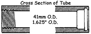 Fork Slider Tubes 6"Os Length FL FLH 1949 / Early 1977 Chrome Replaces HD 45950-48"Hwd" X-6