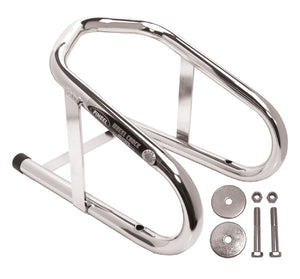 Wheel Chock Permanent Chrome Plated Fits Up To 6 1 / 2" Wide Tire Includes Mounting Hardware MFG# Wc65H