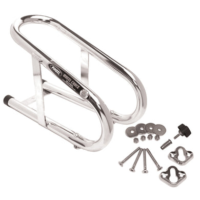 Wheel Chock Removable Chrome Plated Fits Up To 3 1 / 2