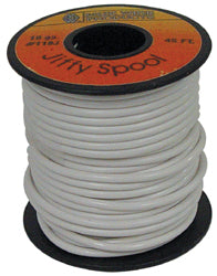 Electrical Wire White 18 Gauge Stranded Copper W / Pvc Jacket 45' Roll MFG#118J-70