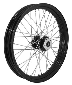 Wheel 40 Spoke 23 X 3.25 Black Fxst / Fxdwg 84 / 99 Sd 5 / 16"Holes Black Rim / Hub Chrome Spokes