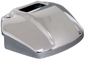 Headlight Mount Cover W / Cutout For Indicator Lights Chromed Steel Replaces 67871-85T